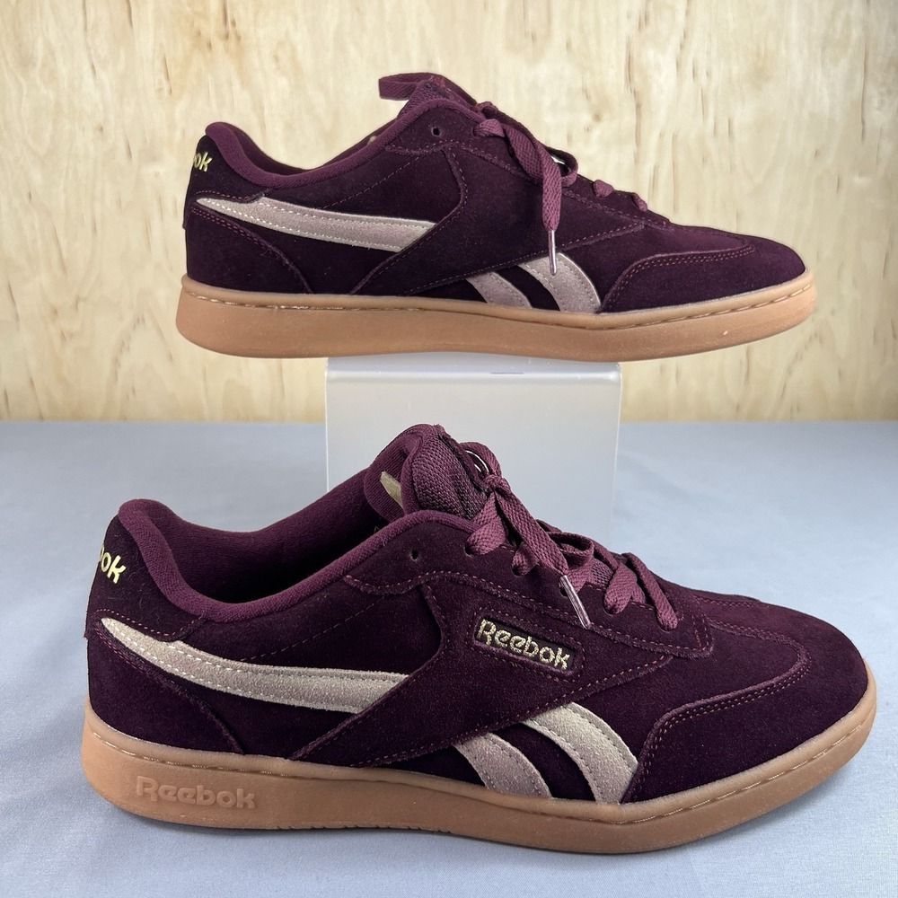 Reebok Forte Lounger Women's Size 10 Red Suede Retro Gum Sole Tennis Shoes